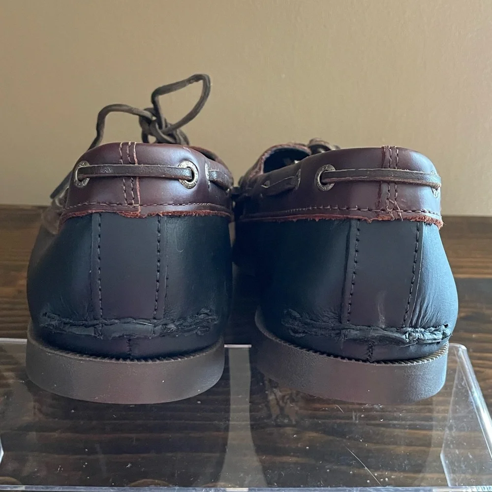 G.H. Bass & Co. Black and Brown Hampton Core Boat Shoes Men’s Size 13M
